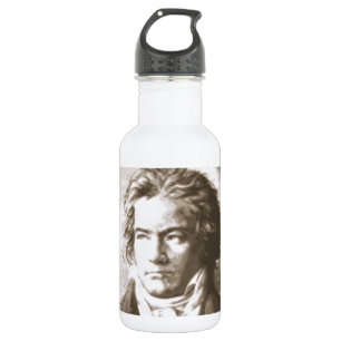 Beethoven In Sepia Water Bottle