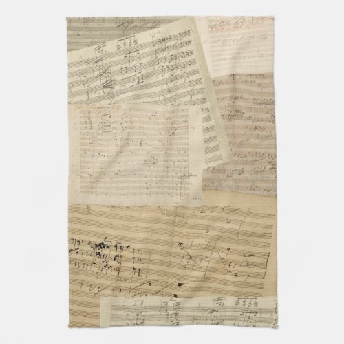 Beethoven Manuscript Medley Towel