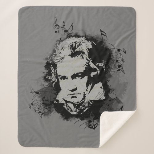 Beethoven Music Composer Musician  Sherpa Blanket
