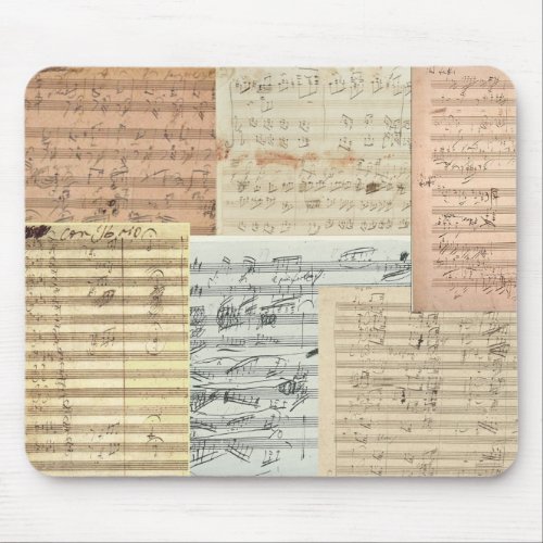 Beethoven Music Manuscripts Mouse Pad
