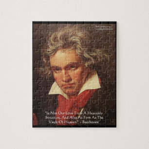 Beethoven "Of Heaven" Love Quote Jigsaw Puzzle