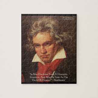 Beethoven "Of Heaven" Love Quote Jigsaw Puzzle