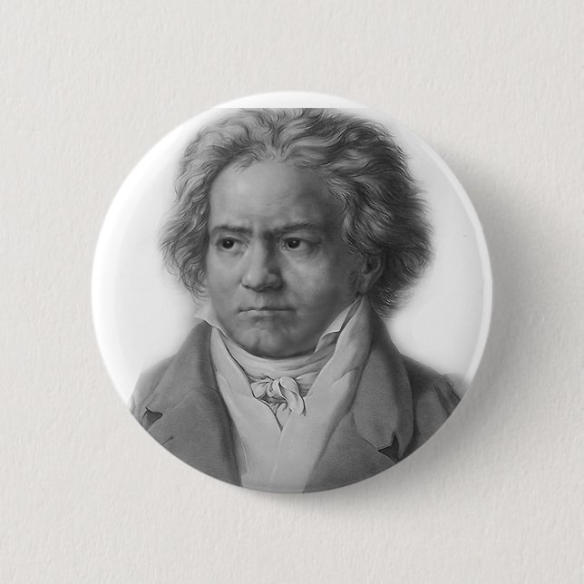 Beethoven Pinback Button (Front)