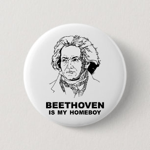 Beethoven Pinback Button