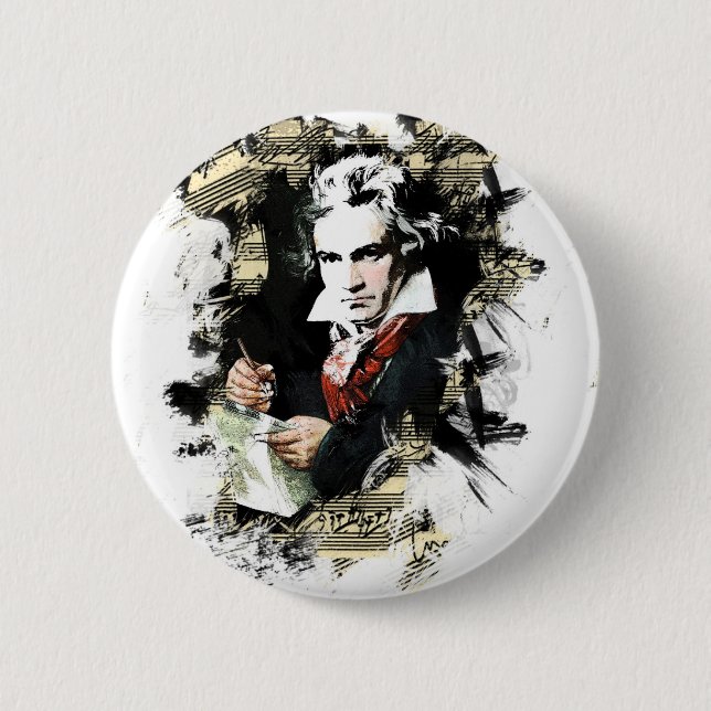 Beethoven Pinback Button (Front)