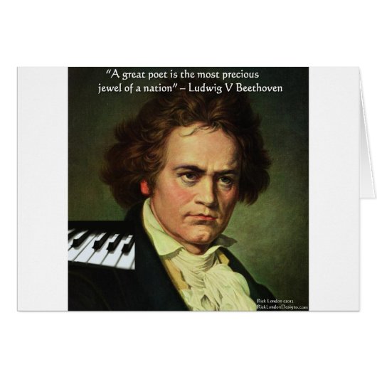 Beethoven & Poets/Gems Quote Gifts Tees & Cards (Front Horizontal)