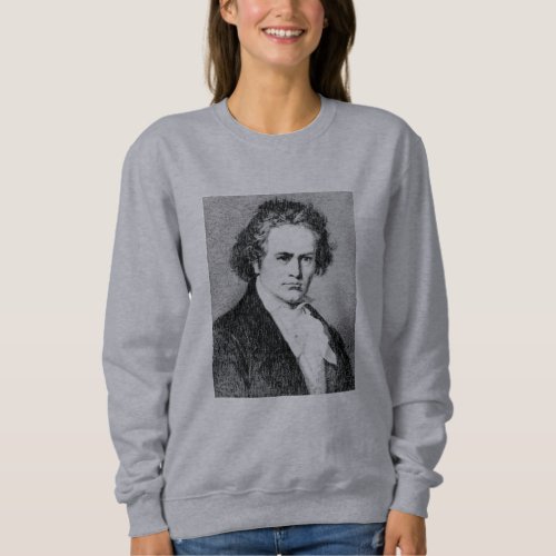 Beethoven Portrait Digital Rendering  Sweatshirt