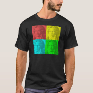 Beethoven Portrait In Squares T-Shirt