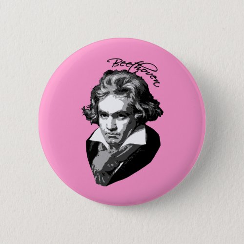 Beethoven Portrait on T shirts Mugs Gifts Pinback Button