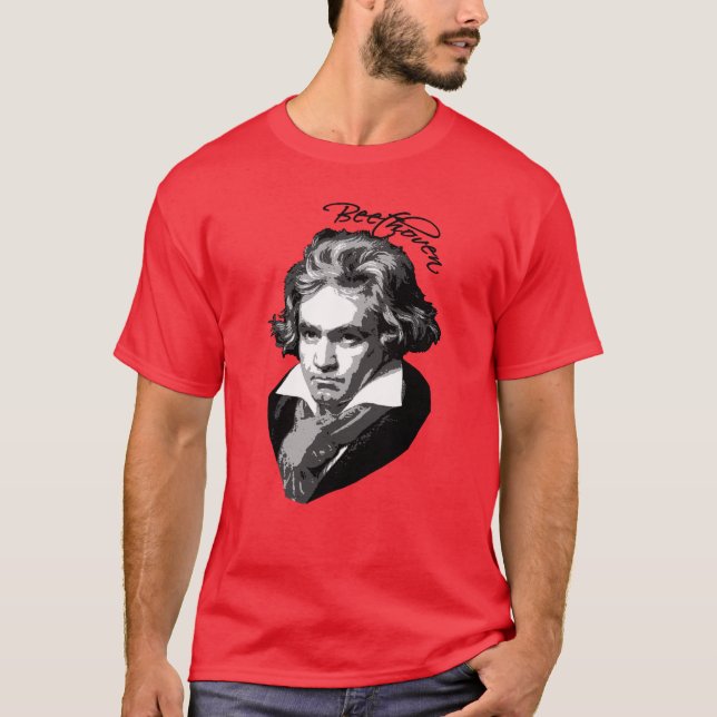 Beethoven Portrait on T shirts, Mugs, Gifts T-Shirt (Front)