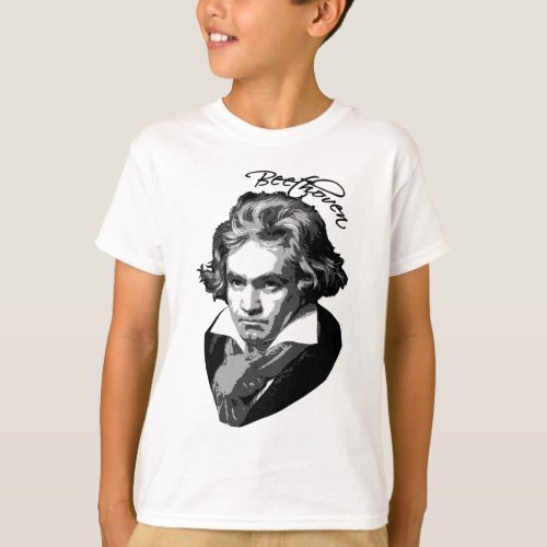 Beethoven Portrait on T shirts Mugs Gifts T_Shirt
