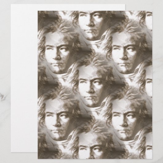 Beethoven Portrait Pattern (Front/Back)