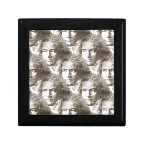 Beethoven Portrait Pattern Jewelry Box