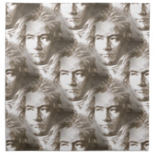 Beethoven Portrait Pattern Napkin