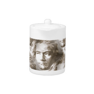 Beethoven Portrait Pattern Teapot