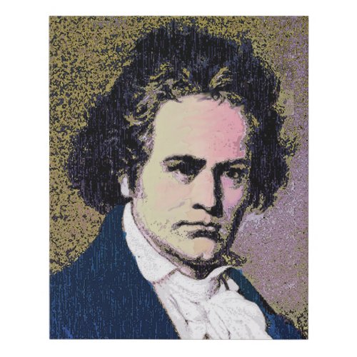 Beethoven Portrait Two Faux Canvas Print