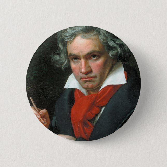 Beethoven Product Fine Art Classical Collection Pinback Button (Front)
