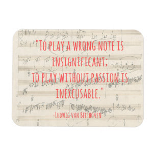 Beethoven Quote Magnet