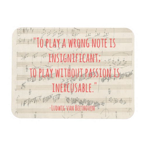 Beethoven Quote Magnet