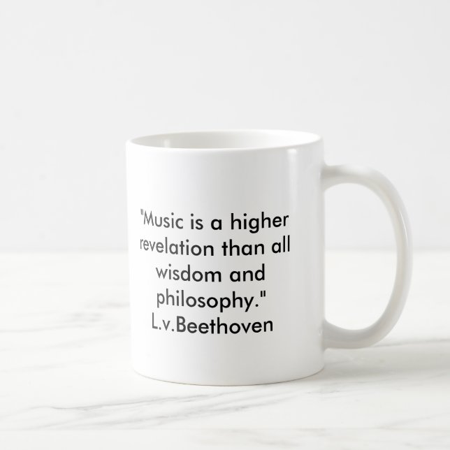 Beethoven Quote Mug (Right)