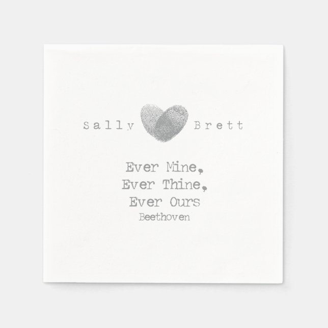 Beethoven Quote Napkin (Front)