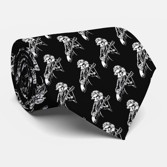 Beethoven Rock! Neck Tie (Rolled)