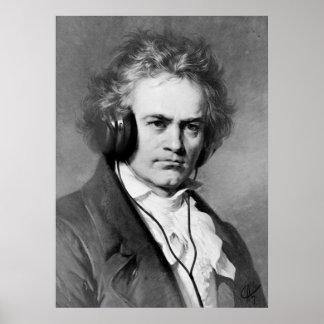 Beethoven Rocks - Art Print