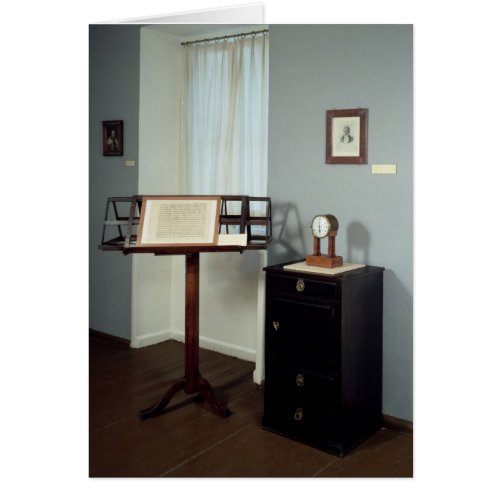 Beethoven Room displaying a music stand