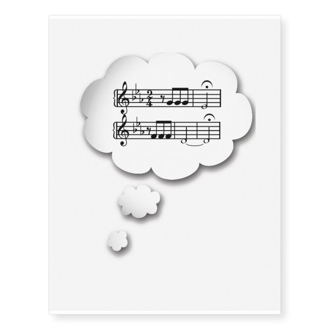 Beethoven’s Fifth Music Tattoo (Front)