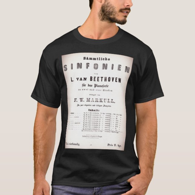 Beethoven Sinfonien Classic T-Shirt (Front)