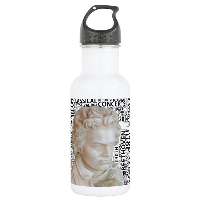 Beethoven Society Stainless Steel Water Bottle (Front)