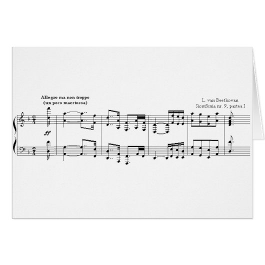 Beethoven Symphony #9 (Black) Cards (Front Horizontal)