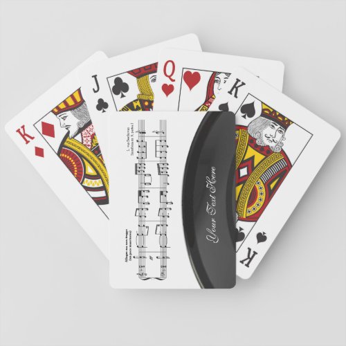 Beethoven Symphony 9 Black Playing Cards