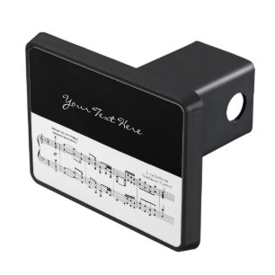 Beethoven Symphony #9 (Black) Tow Hitch Cover