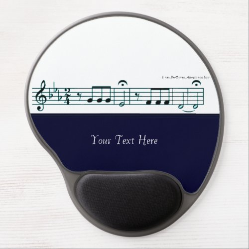 Beethoven Symphony No 5 Blue Gel Mouse Pad