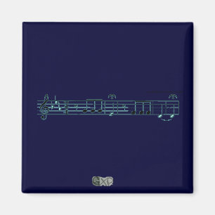Beethoven Symphony No. 5 (Blue) Magnet