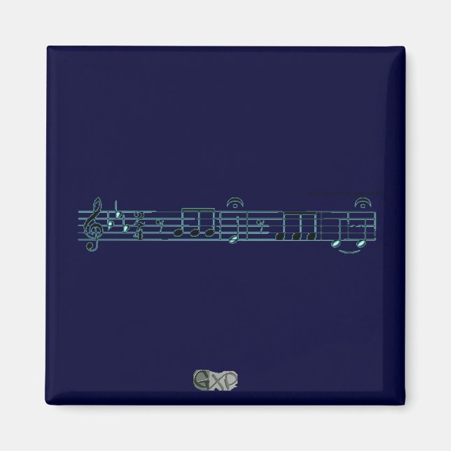 Beethoven Symphony No. 5 (Blue) Magnet (Front)