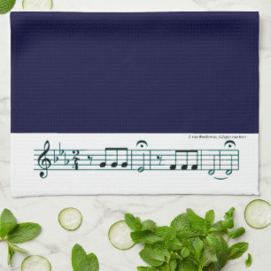 Beethoven Symphony No. 5 (Blue) Towel