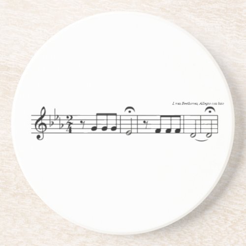 Beethoven Symphony No 5 Coster Sandstone Coaster