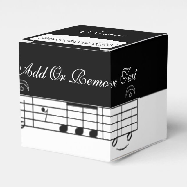 Beethoven Symphony No. 5 Favor Boxes (Front Side)