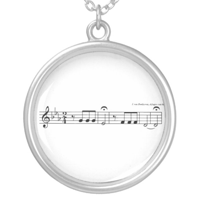 Beethoven Symphony No. 5 Necklace (Front)