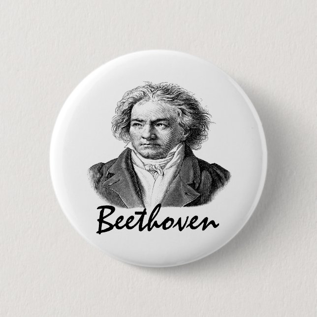 Beethoven T-shirts and Gifts Button (Front)