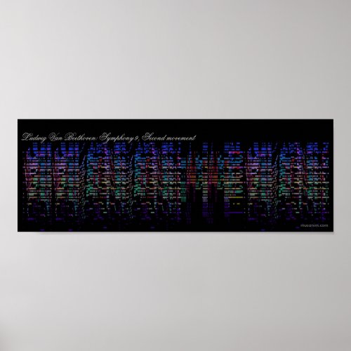 Beethovens 9th Symphony Visualization Poster