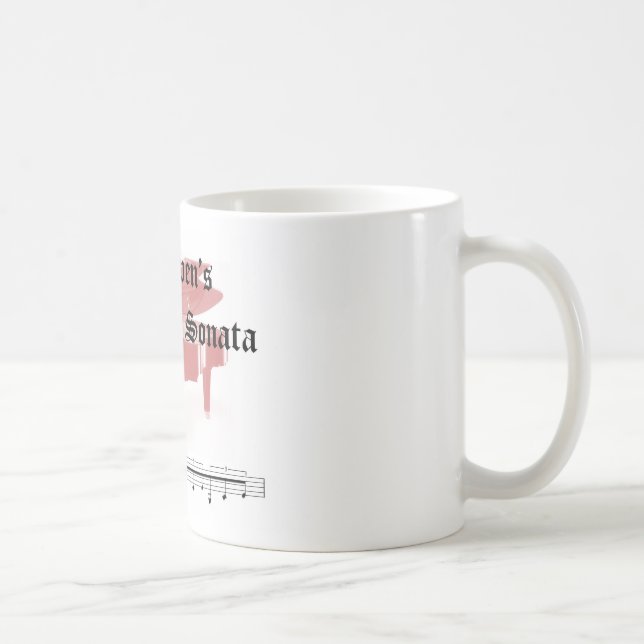 beethovens moonlight sonata  gifts coffee mug (Right)