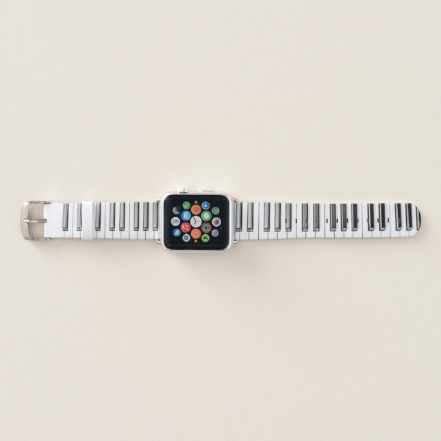 Beethoven's Piano Keyboard Apple Watch Band (Front)
