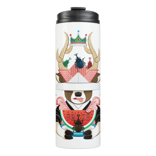 Beetle and watermelon (remake) thermal tumbler