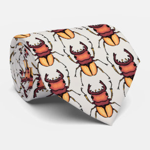Beetle Art Entomology Insect Neck Tie