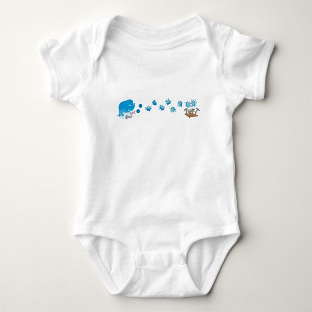 Beetle Attack Disney Baby Bodysuit (Front)