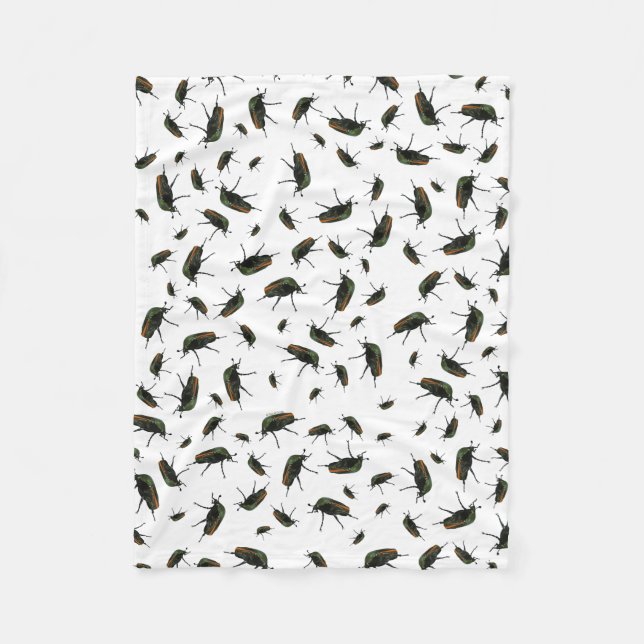 Beetle Bug Fleece Blanket (Front)