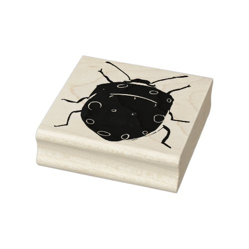 Beetle Bug Insect Art  Rubber Stamp